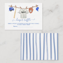 Cartão de Fralda Raffle de Linha de Vestuário do B