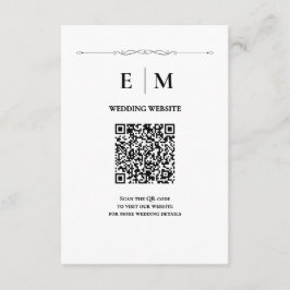 Informações Cartão de gabinete de casamento elegante