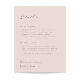 Informações Cartão de gabinete de casamento Pensacola