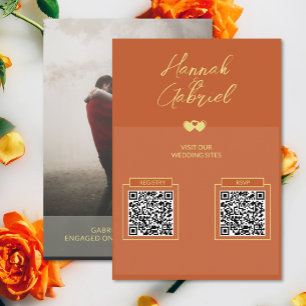 Informações Cartão de Gabinete de Cd De Foto Dourado Terracott