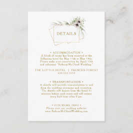 Informações Cartão de Gabinete de Detalhes Geométricos Dourado