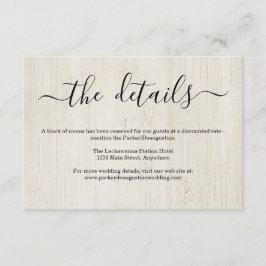 Informações Cartão de Gabinete de Informação/Detalhes - Madeir