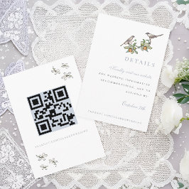 Informações Cartão de Gabinete de Pássaros de Amor