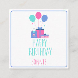 Informações Cartão de Gabinete de Presente de Bolo de Aniversá