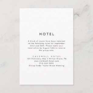 Informações Cartão de gabinete do Hotel Tipografia Chic