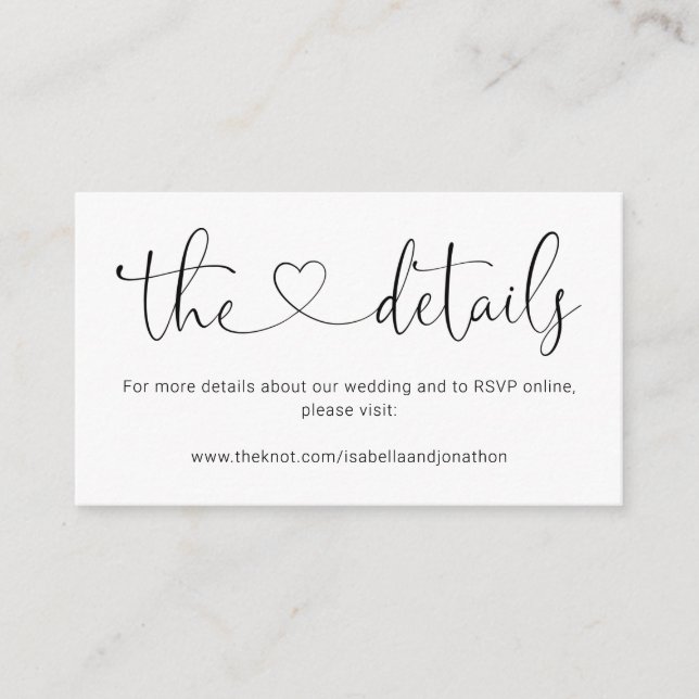 Informações Cartão de Gabinete do Site para Detalhes de Casame (Frente)