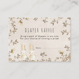 Informações cartão de gabinete Raffle para Fralda floral gêmeo
