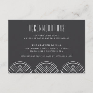 Informações Cartão de Hospedagem para Casamento Deco Scallops