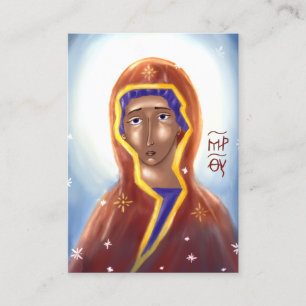 Informações Cartão de Ícone de Papel Mãe de Deus (extra pequen