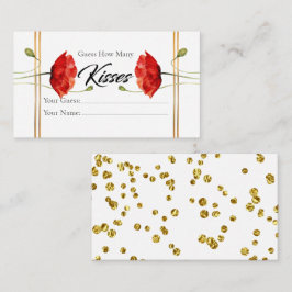 Informações Cartão de Inclusão de Beijos de Noiva Elegante