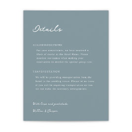 Informações Cartão de Inclusão de Casamento Pensacola