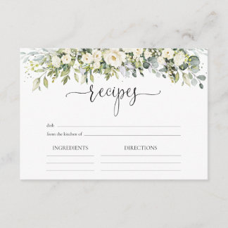 Informações Cartão de Inclusão de Recepção de Casamento Floral