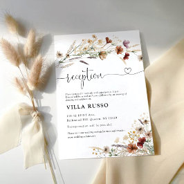 Informações Cartão de Inclusão de Recepção de Casamento Tiny W