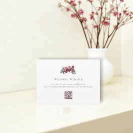 Informações Cartão de Inclusão de Site de Casamento com Florai