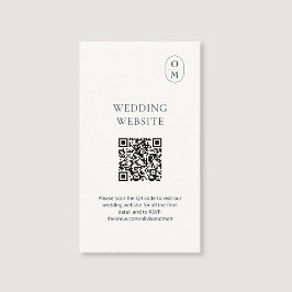 Informações Cartão de Inclusão de Site de Casamento QR com Tip