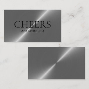 Informações Cartão de Ingresso para Bebidas Grátis com Efeito 