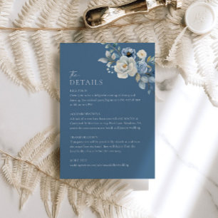 Informações Cartão de Invólucro com Detalhes do Casamento Flor