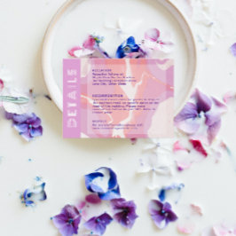 Informações Cartão de Invólucro de Abstrato de Arte de Pastel 