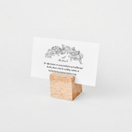 Informações Cartão de Invólucro do Site de Casamento Branco Pr