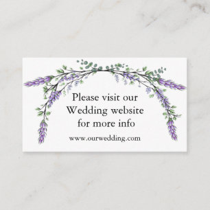 Informações Cartão de Invólucro Eucalyptus Lavanda Elegante