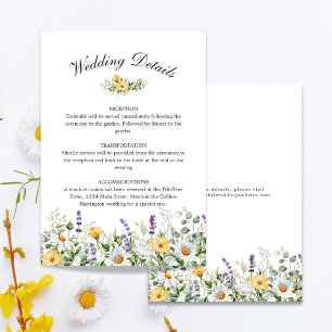 Informações Cartão de Invólucro Floral de Aquarela