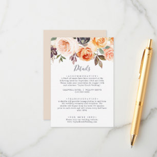 Informações Cartão de Invólucro Floral Rustic Earth