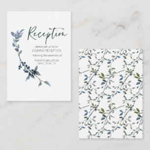 Informações Cartão de Invólucro Floral Verde de Sage Silver