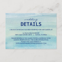 Cartão de Invólucro para Oceano de Aquarela