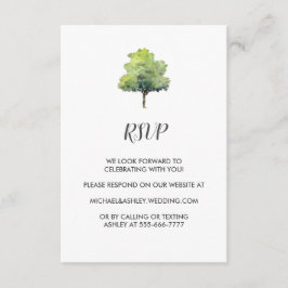 Informações Cartão de Invólucro RSVP de Casamento do País do B