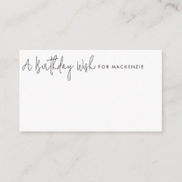 Informações Cartão de Jarro de Desejo de Aniversário Preto e B