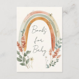Informações Cartão de Livros Boho Arco-Íris para Bebê – Grama