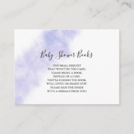 Informações Cartão de Livros de Aquarela Azul para Bebê