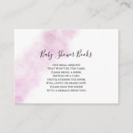 Informações Cartão de Livros de Aquarela Rosa para Bebê