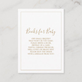 Informações Cartão de Livros de Ouro Minimalista para Bebê