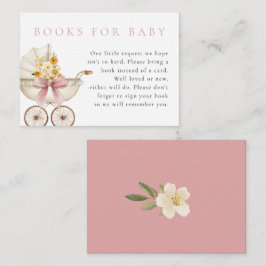 Informações Cartão de Livros para Bebê Blush para Chá de Bebê