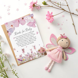Informações Cartão de Livros para Bebê - Chás de Bebê Fada Ros