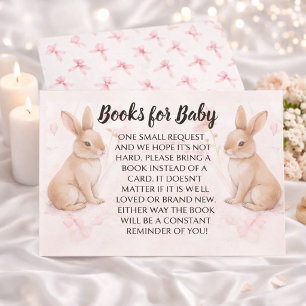 Informações Cartão de Livros para Bebê com Ilustração de Coelh