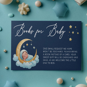 Informações Cartão de Livros para Bebê com Lua e Estrelas Cele