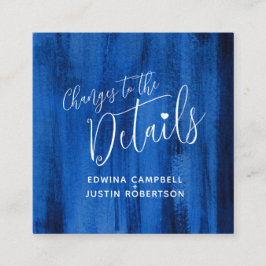 Informações Cartão de mudanças de arte azul da safira