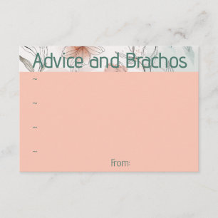 Informações Cartão de orientação floral de pêssego