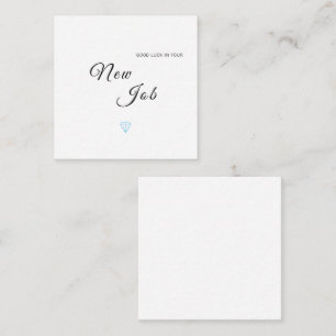 Informações Cartão de Parabéns de Boa Sorte para Novo Trabalho