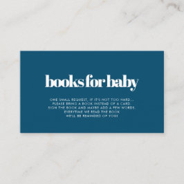 Informações Cartão de pedido de livro de baby shower minimalis