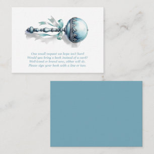 Informações Cartão de Pedido de Livros para Bebê Menino Azul C