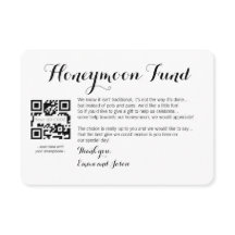 Cartão de pedido de lua de mel casamento