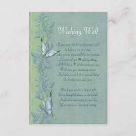 Informações Cartão de Poço de Desejos Florais Voo de Borboleta