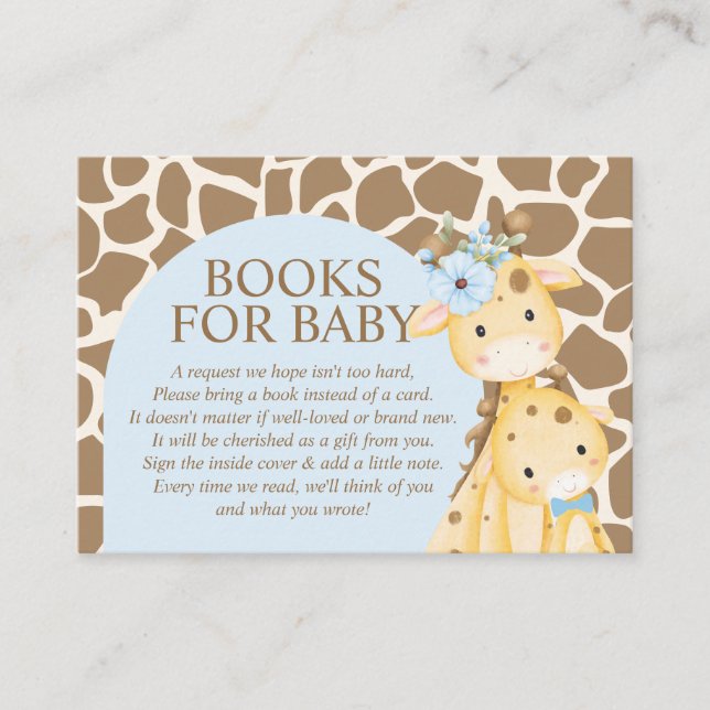 Informações Cartão de Presente de Livros para Bebê Girafa Meni (Frente)