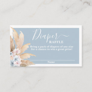 Informações Cartão de Raffle Fralda Grass Boho Pampas