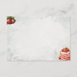 Informações Cartão de Receita Básica de Vazio do Sweet Treat d