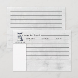 Informações Cartão de Receita de Bolo de Noiva