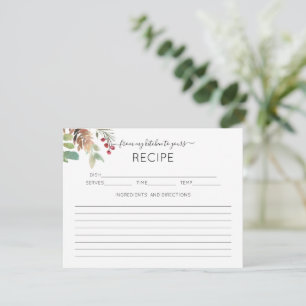 Informações Cartão de Receita de Chá de panela Greene Russo